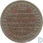 Baden, Friedrich I., Kursmünze 1 Kreuzer | Badische Verfassung 1868