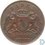 Baden, Friedrich I., Kursmünze 1 Kreuzer | Badische Verfassung 1868