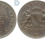 Baden, Friedrich I., 1 Kreuzer | Gedenkkreuzer Auf die Friedensfeier 1971