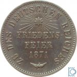 Baden, Friedrich I., 1 Kreuzer | Gedenkkreuzer Auf die Friedensfeier 1971