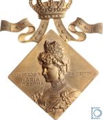 Medaille 1906 | Intern. Kochkunst-Ausstellung, Wien, Maria Josepha mit Etui