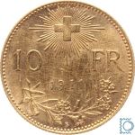 SCHWEIZ 10 Franken 1911 B | Vreneli | seltener Jahrgang