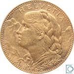 SCHWEIZ 10 Franken 1911 B | Vreneli | seltener Jahrgang