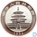 CHINA 5 Yuan 1994 - Panda 1/2 Oz Silber PP in Kapsel