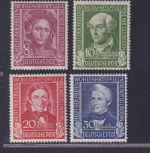 Bund, Michel Nr. 117-120 postfrisch, tiefst geprüft Schlegel - Helfer der Menschheit (I)