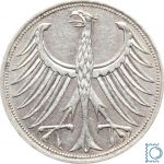 5 Deutsche Mark 1958 J - Silberadler 1951-1974 - Jaeger 387