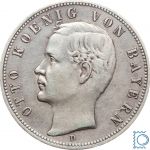 BAYERN, 5 Mark, König OTTO, 1899 D, J.46, Silber, Kursmünze