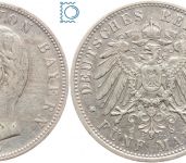 BAYERN, 5 Mark, König OTTO, 1903 D, J.46, Silber, Kursmünze