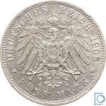 BAYERN, 5 Mark, König OTTO, 1903 D, J.46, Silber, Kursmünze