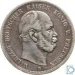 PREUSSEN, 5 Mark 1875 A, Wilhelm I., Jg. 97, Kursmünze