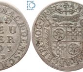 Mainz-Erzbistum 12 Kreuzer 1693 CB Anselm Franz von Ingelheim 1679-1695