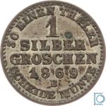 Brandenburg-Preussen, 1 Silbergroschen 1869 B, Friedrich Wilhelm IV. 1840-1861