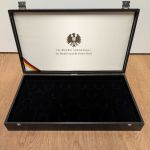 Münzkassette Schatulle für 21 x 2 Euro Münzen ohne Kapseln gebraucht