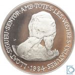 Andorra - 20 Diners 1984 - Bär - Silber PP in Kapsel