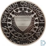 ÖSTERREICH 1995 - 200 Schilling 1 Unze Silber PP 1 Oz. Skiläufer