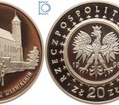Polen 20 Zloty 1996, Zamek w Lidzbarku Warmińskim, Silber PP in Kapsel