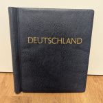 KABE Klemmbinder ATLAS Leder Blau Aufdruck "Deutschland" – hochwertig & exklusiv - gebraucht