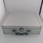 Leuchtturm Alu-Münzkoffer silber - mit 2 Tableaus - passend für Leuchtturm Cargo S6 Einlagen