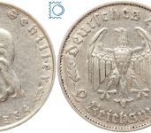 Deutsches Reich - 2 Mark 1934 F - Friedrich Schiller - Jäger 358