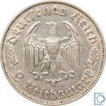 Deutsches Reich - 2 Mark 1934 F - Friedrich Schiller - Jäger 358