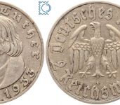 Deutsches Reich, 2 Mark 1933 A, Martin Luther, Jäger 352