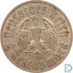 Deutsches Reich, 2 Mark 1933 E, Martin Luther, Jäger 352