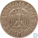 Deutsches Reich, 2 Mark 1933 A, Martin Luther, Jäger 352