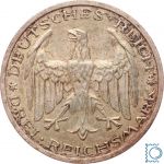 Weimar 3 Mark 1927 A, 400 Jahre Universität Marburg, J.330, Silber