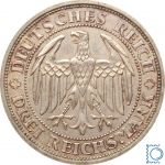 Weimar 3 Mark 1929 E, 100 Jahre Burg und Stadt Meissen, J.338, Silber