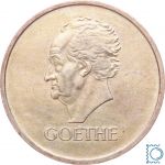 Weimar 3 Mark 1932 A, Johann Wolfgang von Goethe 100. Todestag, J.350, Silber