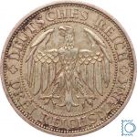 Weimar 3 Mark 1929 E, 100 Jahre Burg und Stadt Meissen, J.338, Silber