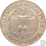 Weimar 3 Mark 1930 E | Graf Zeppelin Weltflug | J.342, Silber