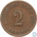 Kaiserreich, Kursmünze 2 Pfennig 1873 G, J.2