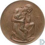 Hungermedaille - Preise im April 1923 - Mutter mit Kind von Friedrich Hörnlein