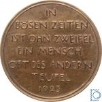 Wuchermedaille - Hungermedaille - Der Wucherer von Friedrich Hörnlein