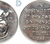 Wuchermedaille - Hungermedaille - Der Wucherer von Friedrich Hörnlein