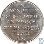 Wuchermedaille - Hungermedaille - Der Wucherer von Friedrich Hörnlein