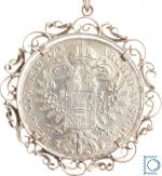 Maria Theresia Taler 1780 mit Fassung und Anhänger - wunderschön!