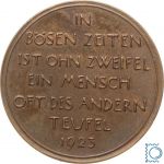 Wuchermedaille - Hungermedaille - Der Wucherer von Friedrich Hörnlein