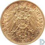 Kaiserreich, 10 Mark Sachsen 1898 E, König Albert, J.263, Goldmünze
