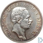 SACHSEN, 5 Mark 1914 E, König Friedrich August, J.136, Silber