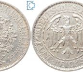 Weimarer Republik 5 Reichsmark 1927 A - Eichbaum - Silber - J. 331