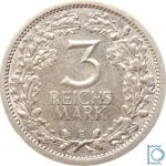 Deutsches Reich, 3 Mark 1931 E Silber, J. 349, Weimarer Republik