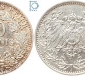 Kaiserreich, 50 Pfennig 1903 A, Wilhelm I., Silber J.15