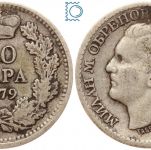 Serbien 50 Para 1904, Milan Obrenović IV 1868-1918, KM#9