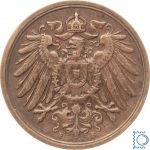 Kaiserreich, Kursmünze 2 Pfennig 1914 F, J.11