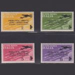 Italien MiNr. 459-62 ungebraucht - Flugpostmarken in Zeichnung Fe mit Aufdruck
