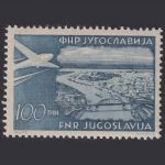 Jugoslawien MiNr. 652 D a postfrisch Flugpostmarken Flugzeuge über Landschaften