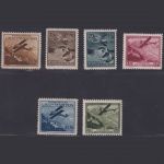 Liechtenstein MiNr- 108-13 postfrisch - Flugpost Luftschiff Zeppeline