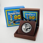 Niue 2 Dollar 2014 | Disney Donald Duck 80. Jubiläum 1 Oz Unze Silber Box + CoA